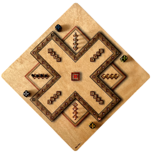 4 player in the box large Pegit board