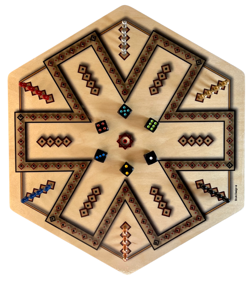 6 player Pegit board